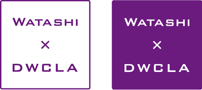 WATASHI　×　DWCLA ロゴ